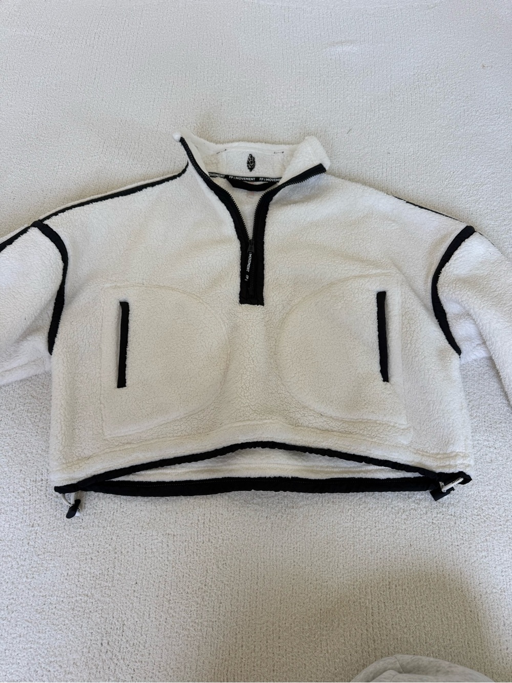 Free People Mountain High Half-Zip Fleece with Contrast Trim - Picture 3 of 6